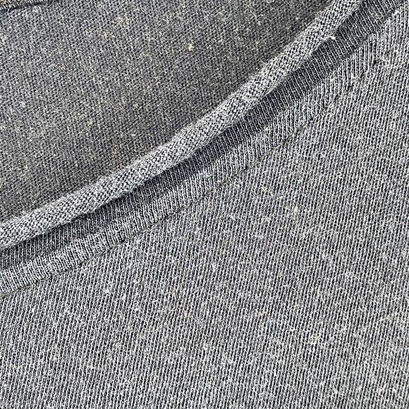 EILEEN FISHER Top PM Fine Cotton Jersey Rolled Hem Scoop Neck Short Sleeve Black - Picture 6 of 13